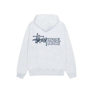 스투시 슈페리어 퀄리티 집 후드 애쉬 헤더 1975058M