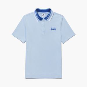 [르꼬끄골프] 여성 배색 요꼬에리 반팔 티셔츠 (GQ222LTS41)