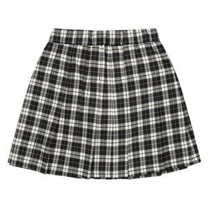 소이 여아 밴딩 체크 플리츠 스커트 23S5851_BK