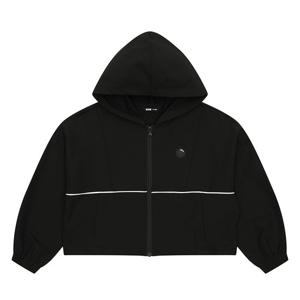 소이 여아 절개 파이핑 배색 후드 점퍼 23S5151_BK