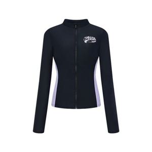 [아레나] (A5BL1PQ06_BLK) 여성 러쉬 레귤러핏 집업 래쉬가드