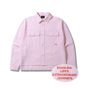 [지프]여성용 스트라이프 카라넥 셔츠(JQ2SHF011)