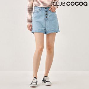 [포커스]클럽코코아 버튼라인롤업데님팬츠_C2A2PT4036