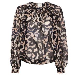 25 FW 포르테포르테 아트 프린트 세미 시스루 블라우스 12925MYSHIRT TP432176335