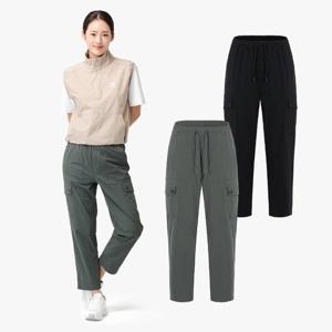 [PWX][A]Q125-7203-04 여성 라이프형 카고 릴렉스 8.5부 팬츠