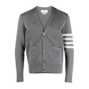 톰브라운 4바 스트라이프 밀라노 스티치 가디건 미드그레이 MKC479A Y3006 035
