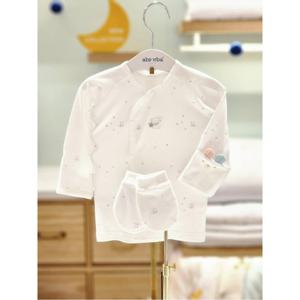 압소바 HK싹싹 뱀부 배냇저고리 손싸개세트(25년가을신상) (3A2C10135)