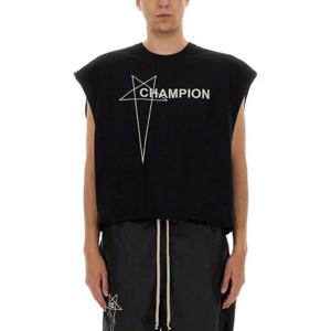릭 오웬스 X 챔피언 로고 디테일 티셔츠 CM01E1668CHJG 09 TP940801394