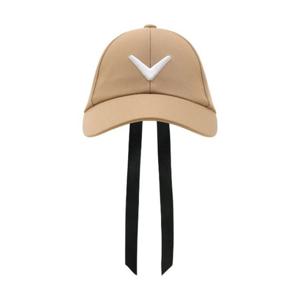 캘러웨이골프모자 PQC CWAC24X602_BE 여성 쉐브론 리본 볼캡