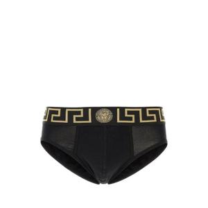 Versace Greca 보더 스트레치 브리프 AU100271A10011 A80G TP934469515