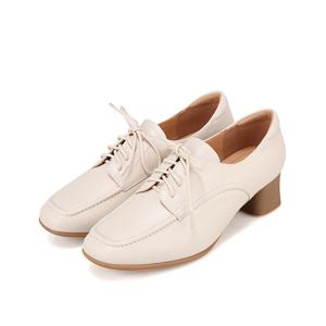 [바바라]바바라 소가죽 베이직 스티치 여성 로퍼힐 4.5cm_AAH562