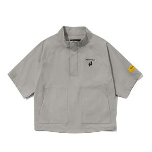 [빈트릴]여성 스텐드 카라 오버핏 반팔 아노락 BA242WT501-DE