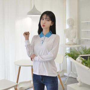 아트박스/교복몰 컬러 카라티 (반팔긴팔) (6colors) 티셔츠