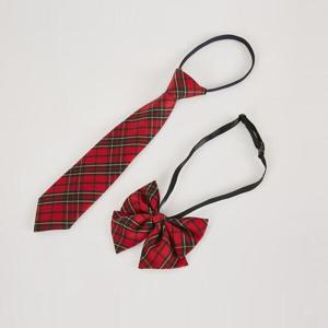 아트박스/교복몰 교복몰 아기전용 넥타이 리본 (레드체크 계열)