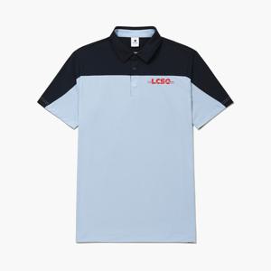 [르꼬끄골프] 남성 컬러 블럭 티셔츠 (GQ221MTS57)