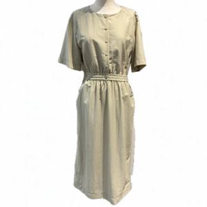 [올리브데올리브]라운드 허리밴딩 H라인 원피스 (OW5MO472)