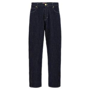 켄조 핀스트라이프 테이퍼드 레그 진 FE65DP4186F1 DM TP942844561