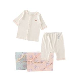 [밍크뮤]SC(크림)퓨어모달7부내의(3537005423)신생아 백일돌선물 내의 내복 7부내의 A