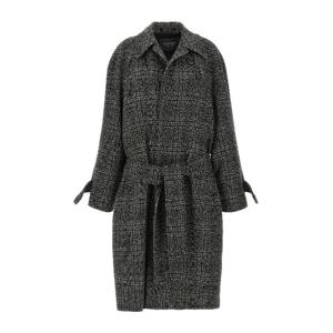 발렌시아가 원 레이어 빈티지 울 체크 코트 838934TSU20 1269