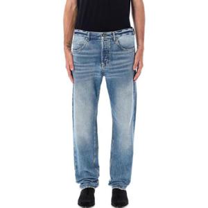 Saint Laurent 버튼 디테일 스트레이트 레그 진 757190Y04PG 4599 TP944241933