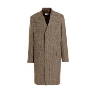 Maison Margiela 체크 싱글 브레스티드 코트 SI1AA0001S53030 001F TP934962805