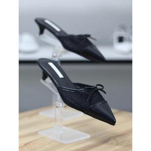 바이로쏘 세이브존06 레이스 콤비 포인티드 캡토 4cm 뮬 샌들 (BY)25S125J92BC2