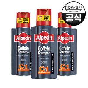 알페신 카페인 샴푸 C1 375ml (모발 강화) X 3
