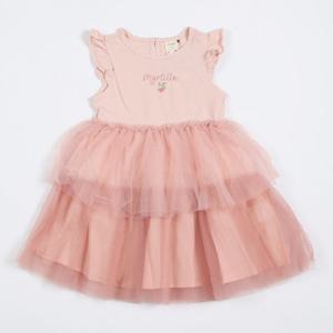 니트믹스 망사 캉캉원피스 CKOM2545G