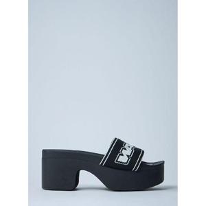 25 FW 알렉산더왕 여성 로고 모티프 플랫폼 샌들  awg0261025blk