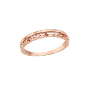 [GB] 심플 두줄 탄생석 14K GOLD 반지 LRS19068G