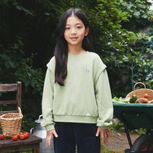 [포인터웍스]포인터웍스 세미크롭 데일리 맨투맨 ITF12TM52M_GN