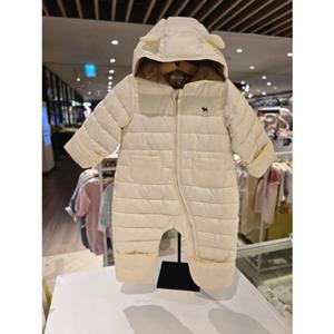 [블루독베이비] 25 FW(크림)윔라이트 패딩우주복(45A1960301)출산 백일 돌 선물 조카 아가옷 유아 경량 (45