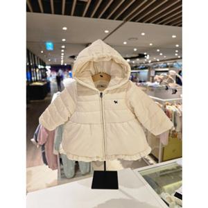 [블루독베이비] 25 FW(IV)큐트 프릴 패딩 점퍼(45A1311304)출산 백일 돌 선물 간절기 조카 유아 아가옷 (45