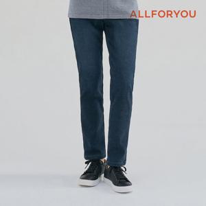 [올포유]여성 밍크 본딩 포켓 히든 밴딩 데님 세미스키니 팬츠 ALPJM9451-913