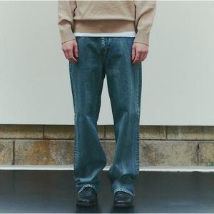 [플랙진]남성 레귤러 스트레이트 데님팬츠 M09 브러쉬 블루 (PJTF5SZM095)
