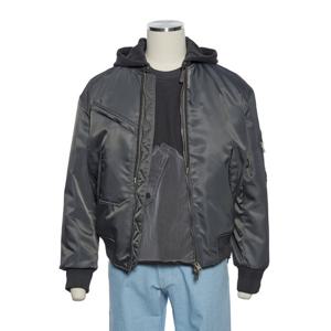 [레노마캐주얼]F/W 역시즌 따뜻한 세미오버핏 숏점퍼 그레이 후드 탈부착용 RPEMBU12A EK3653