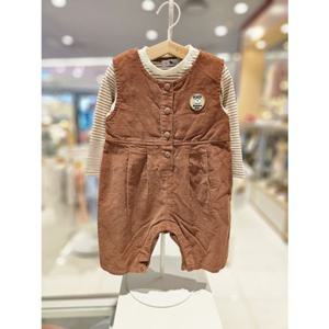 블루독베이비[hu] 25.FW BR)코듀로이세트형우주복A 45A13-601-02 바디수트 외출우주복 티셔츠 우주복세트