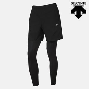 [데상트]데상트 러닝 2 IN 1 레깅스 쇼츠 SP321RKL71BLK0 반바지