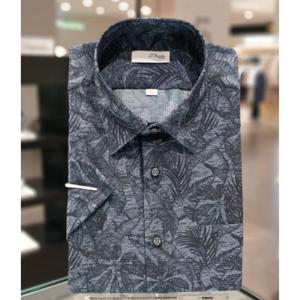 듀퐁셔츠  일반핏 반팔 SE5MM11HS117SNY 폴리써커 네이비 선물용 경량셔츠 신상품