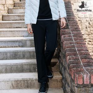 [블랙앤화이트]남성 글렌 체크 원턱 팬츠 5084GXWP_GREY