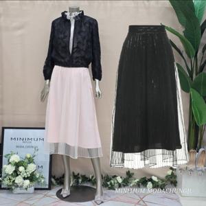 [미니멈]MD 레이스 파이핑 스커트 MD MYBAWS3320 Z_CJ