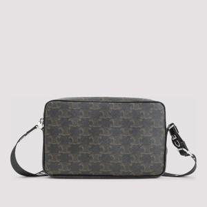 셀린느 트리옹프 캔버스 로고 스트랩 크로스백 197202DND 38OS