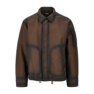 CP컴퍼니 브라운 패디드 칼라 패딩 19CMOW221A 110403G 683