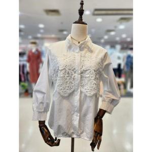 [멜로디가든]멜로디가든 세이브존08 자수 셔츠 칠부 M25M4B158 (