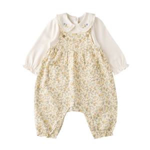 밍크뮤HB(YE)가든플라워SET우주복(35A1360101) 신생아출산선물 유아동 멜빵우주복