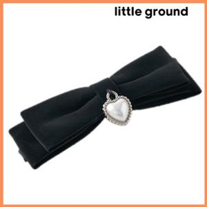 [리틀그라운드8] 루즈페(75A19-872-01)볼륨리본헤어핀 아동여아 악세사리 선물 데일리 코디 파티 모던