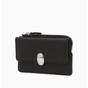 [질스튜어트] 블랙 가죽 오발 장식 지퍼 카드지갑JAWA5F113BK