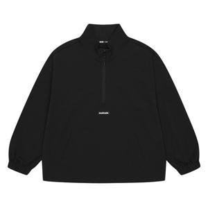 소이 여아 심플 나일론 스판 아노락 점퍼 23F0131_BK