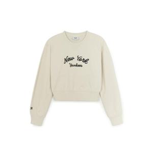 MLB  (3FMTB2454-50CRS) 여성 베이직 레터링 크롭 맨투맨