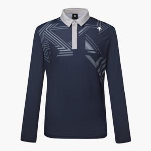 M 데상트골프티셔츠 GQC DP32MFTL71-GBLG 남성 냉감 소매 긴팔 티셔츠 / Green Blue